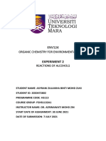 Experiment 2: Organic Chemistry For Environmental Health