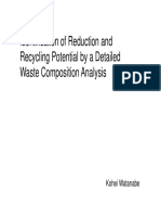 Analysis of waste composition identifies reduction and recycling potential