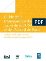 Guide de la transparence dans le cadre de la CCNUCC et de l’Accord de Paris