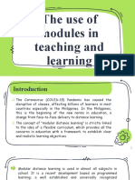 The Use of Modules in Teaching and Learning