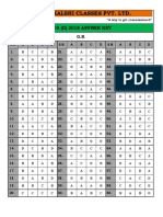 Major Kalshi Classes Pvt. LTD.: Cds (Ii) 2018 Answer Key G.K