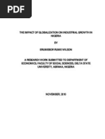 Download The Impact of Globalization on Industrial Growth in Nigeria by Wilson Rume Erumebor SN52707701 doc pdf
