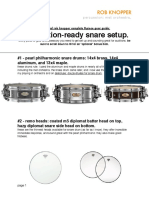 Audition-Ready Snare Setup