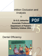 Mixed Dentition Occlusion and Analysis