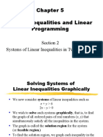 Linear Inequalities and Linear Programming: Section 2 Systems of Linear Inequalities in Two Variables