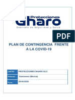 Plan Contingencia COVID - 19 - PROTECCIONES GHARO