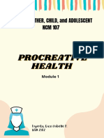Procreative Health Module