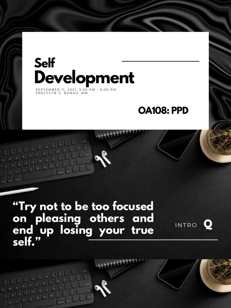 Lesson 1 Self Development | PDF | Knowledge | Self