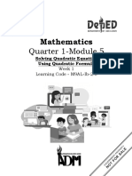 Quarter 1-Module 5: Mathematics