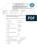 Soal Semester Ganjil Pai KLS V SDN 1 Way Urang