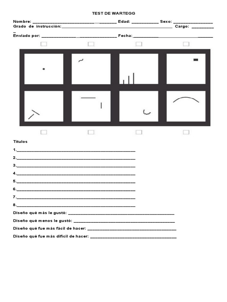 Test de Wartegg | PDF