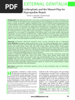 Sidik-Chaula Urethroplasty and The Manset Flap For Non-Glanular Hypospadias Repair