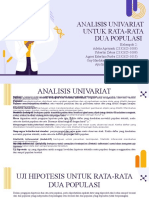 Analisis Univariat Rata-Rata 2 Populasi by Kelompok 2