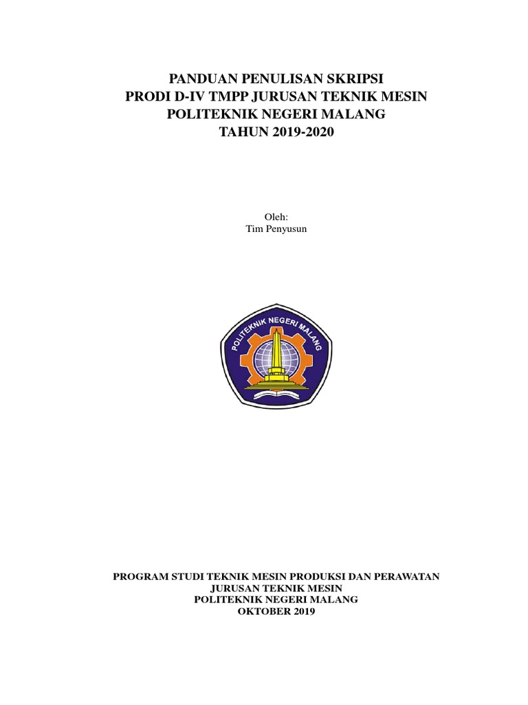 Panduan Skripsi D4TMPP 2019 - 2020 | PDF | Seni