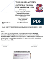 GTU Summer Internship Report on Manufacturing of Farm Equipment