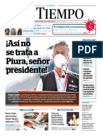 Indignación en Piura por frase presidencial no es el Perú