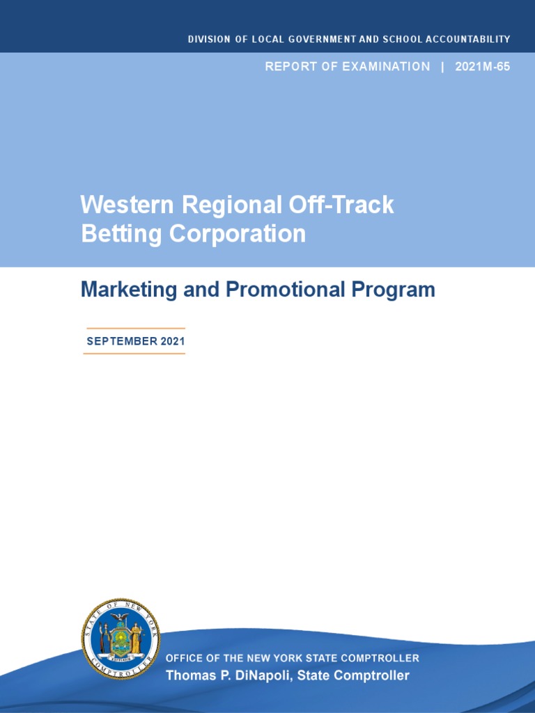 Western regional otb audit 1 pdf audit marketing