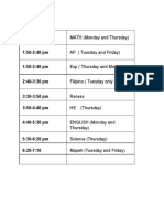 Class Schedule (1)