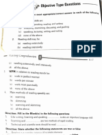 Objective Type Qu Stions: Direction: Tick The Most Appropriate/correct Answer in Each of The Questions