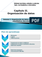 Semana 02 - Organizacion de Datos - Cualitativos y Cuantitativos Discretos