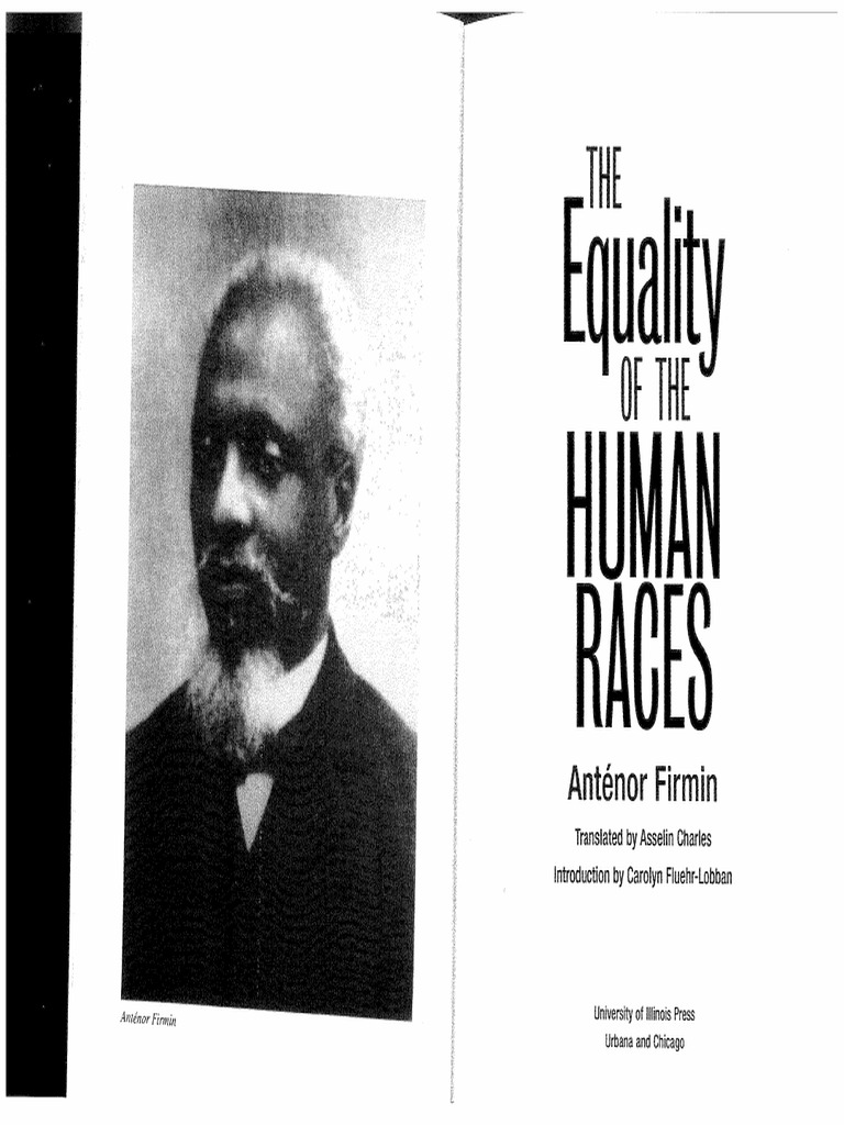 an essay on the inequality of the human races pdf