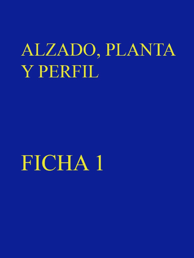 Alzado Planta Y Perfil Pdf