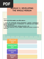 Module 2: Developing The Whole Person