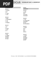 Focus 4 Unit Test Answer Key | PDF