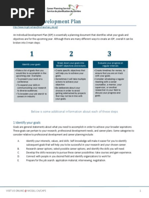 Individual Development Plan
