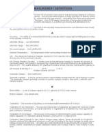 Measurement Definitions