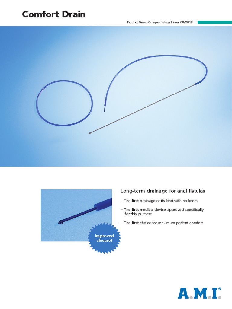 Comfort Drain for Anal Fistula Treatment | PDF | Medical Device ...