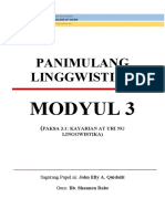 Linggwistika Modyul 3