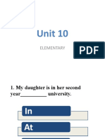 Elementary Unit 10