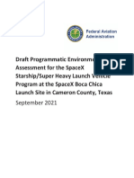 Draft PEA For SpaceX Starship Super Heavy at Boca Chica