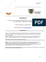 INFORME NO. 4 Densidad