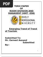 Download Emerging trend of tourism tp by Arun Pathania SN52711943 doc pdf