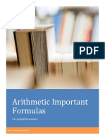 Arithmetic Important Formula Book