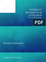 Géneros y Movimientos Literarios