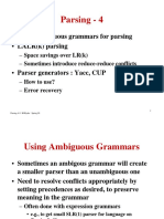 Parsing - 4: - Using Ambiguous Grammars For Parsing - LALR (K) Parsing