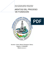 Conocimientos Del Proceso de Fundicion