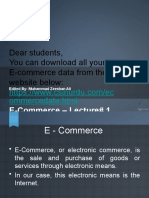 Dear Students, You Can Download All Your E-Commerce Data From The Website Below