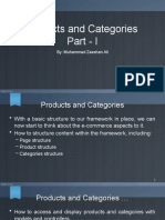 Products and Categories Part - I: By: Muhammad Zeeshan Ali