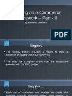 Planning An E-Commerce Framework - Part - II: By: Muhammad Zeeshan Ali