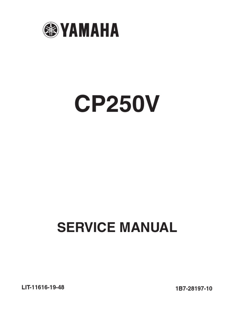 Yamaha CP 250 V '06 - Service Manual | PDF | Fuel Injection | Throttle