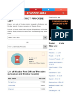 Nicobar District Pin Code List: List of Nicobar Post Offices' Pincodes (Andaman and Nicobar Islands)