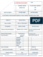 Ananda Digital Proposal Data Sheet: Date