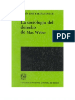 La sociología del derecho de Max Weber