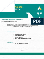 Informe N°06 - Determinación Espectrofotométrica de Sulfatos en Agua Potable