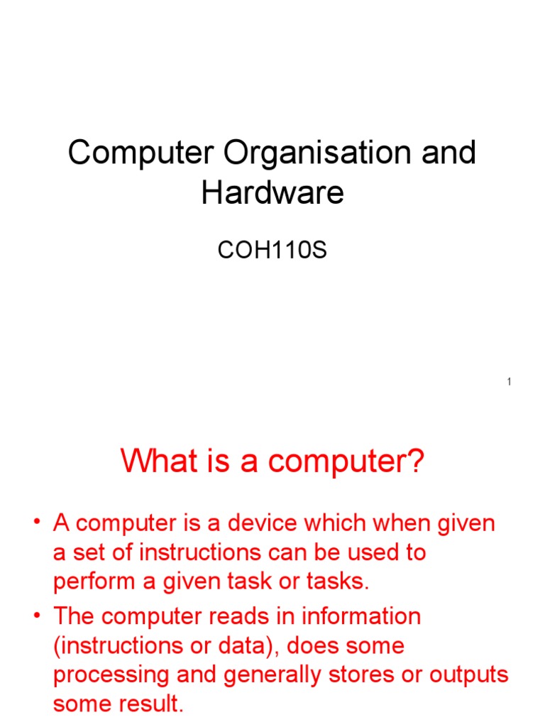 1-Introduction To Computer Basics | PDF | Computer Data Storage | Input ...