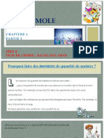 1ere S - Chimie - Chapitre 1 - La Mole - Partie 1